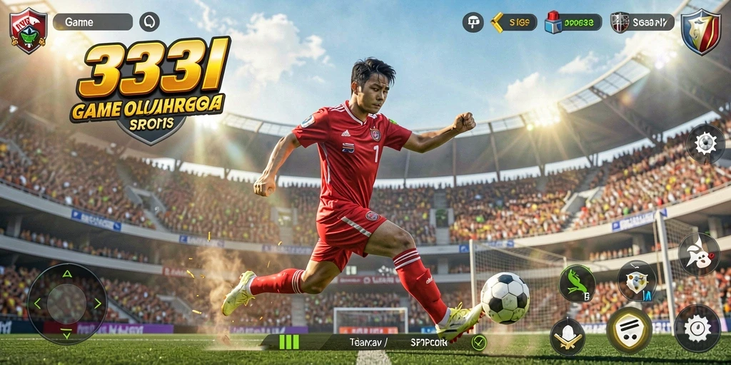 Tampilan gameplay seru di 333I yang menghadirkan olahraga nyata.