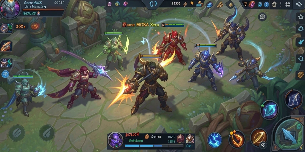 Tampilan gameplay seru dalam 567LUCK yang memukau.