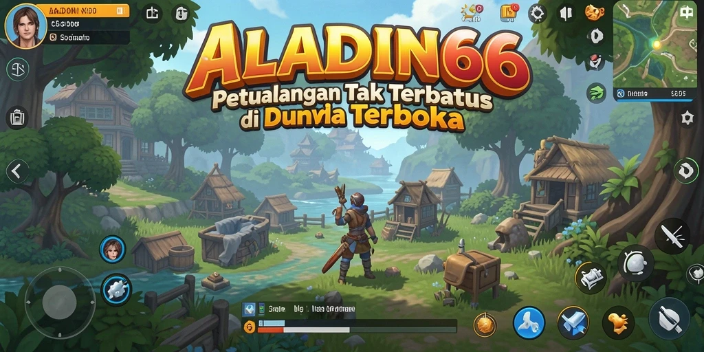 Tampilan gameplay Open World yang menakjubkan dalam ALADIN66.