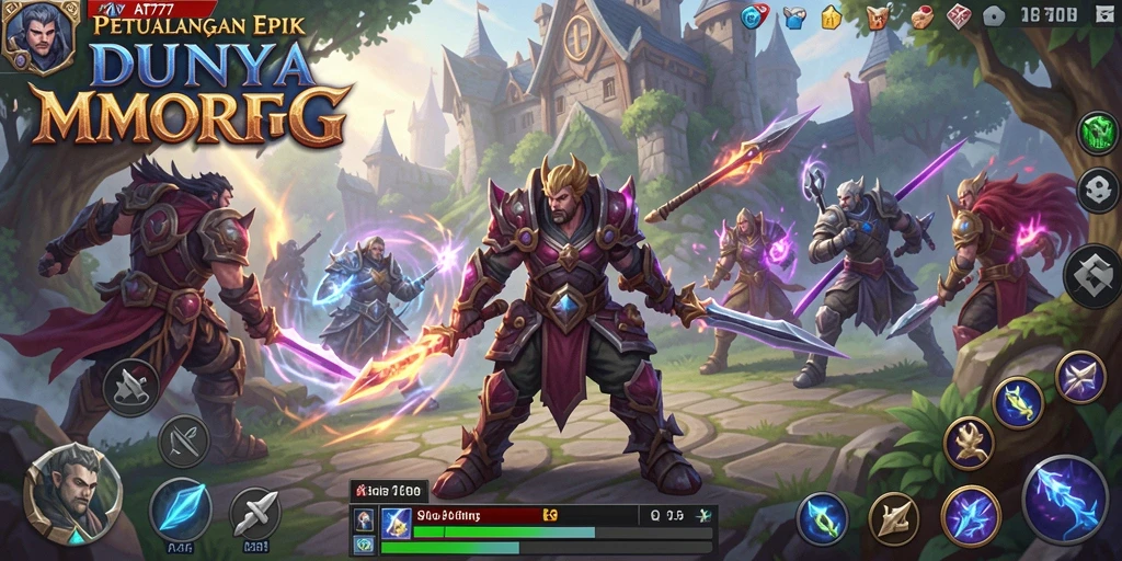 Tampilan gameplay menakjubkan di AT777 dengan dunia yang luas.