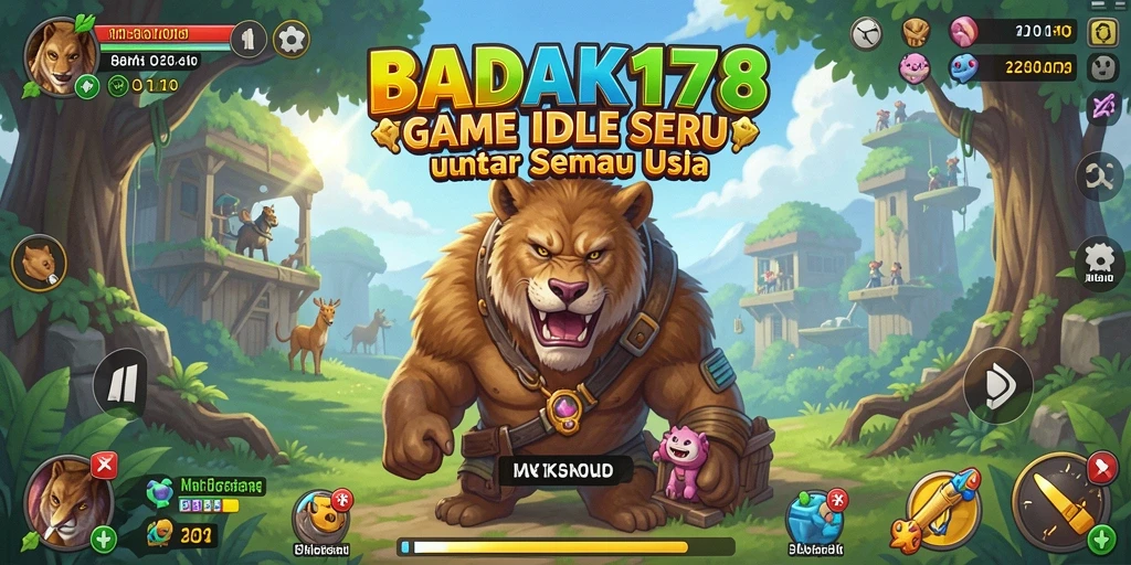 Tampilan gameplay BADAK178 yang menarik dan penuh warna.