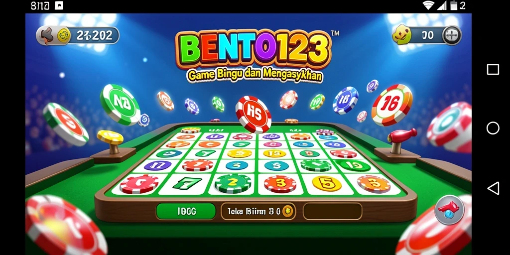 Tampilan gameplay seru dalam BENTO123 dengan berbagai kartu Bingo.