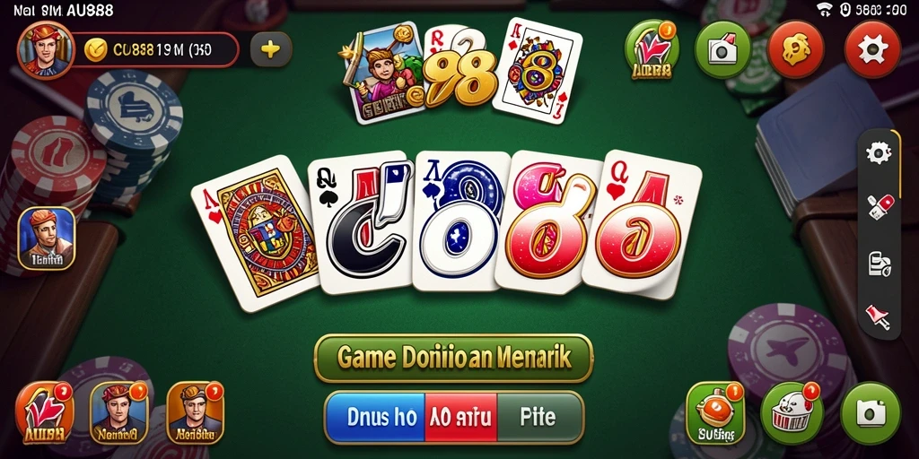 Screenshot gameplay CU888 yang seru dalam permainan Domino.