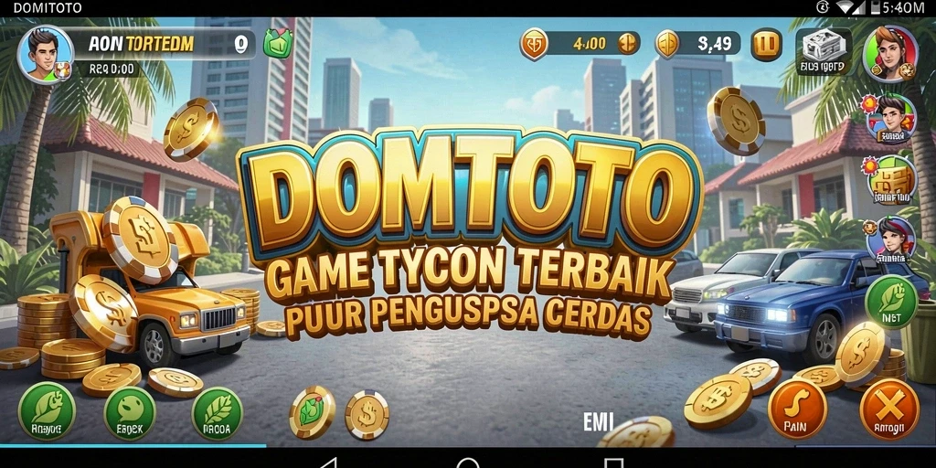 Tampilan menarik dari gameplay Tycoon di DOMTOTO.