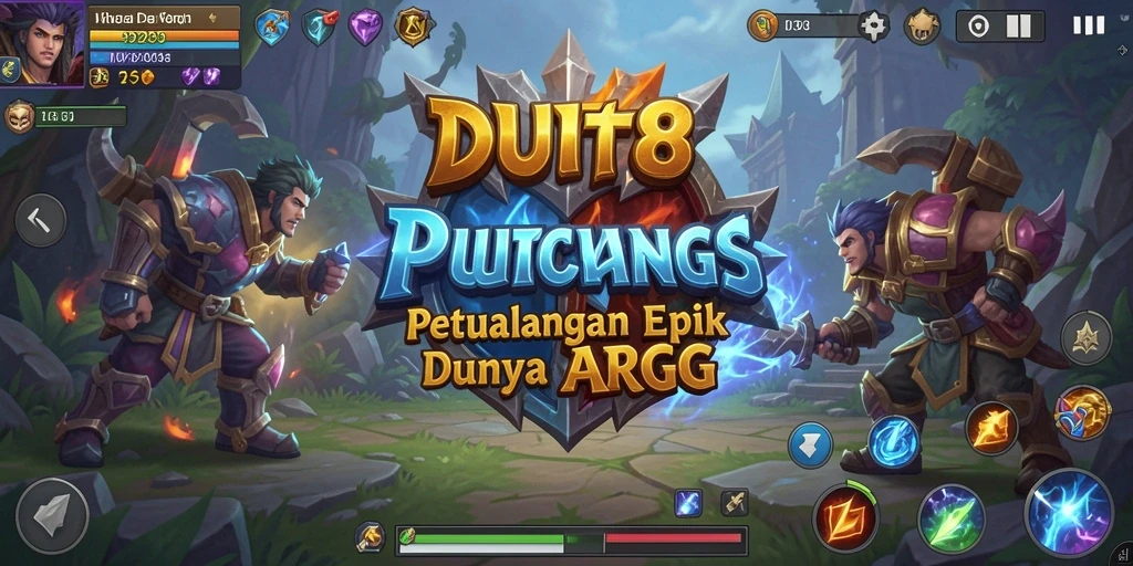 Tangkapan layar gameplay <strong>DUIT8</strong> menunjukkan aksi pertempuran yang intens dan menarik.