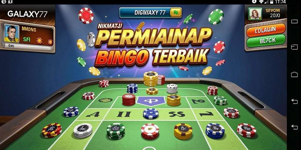 Tampilan gameplay Bingo yang seru di GALAXY77.