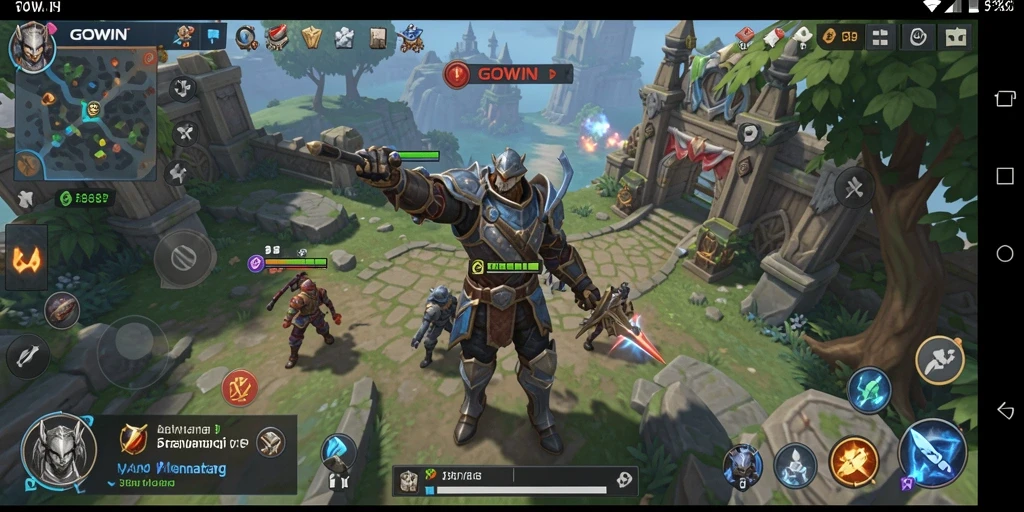 Tampilan gameplay GOWIN yang menegangkan dan strategis.
