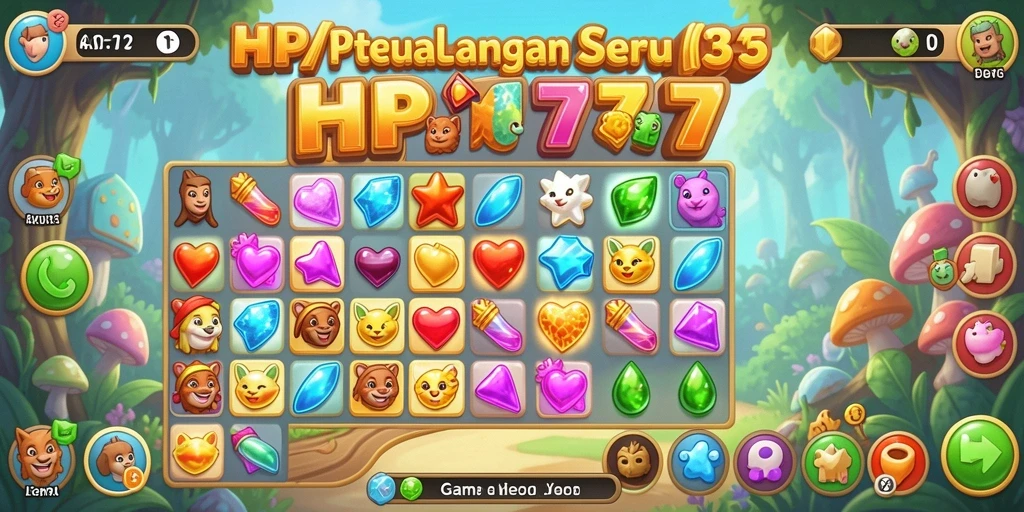 Gameplay seru HP777 dengan grafis memukau dalam match-3.