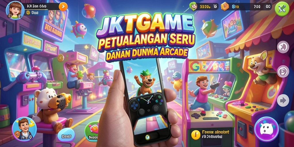 Screenshot gameplay JKTGAME menampilkan aksi seru dengan rintangan yang menantang.