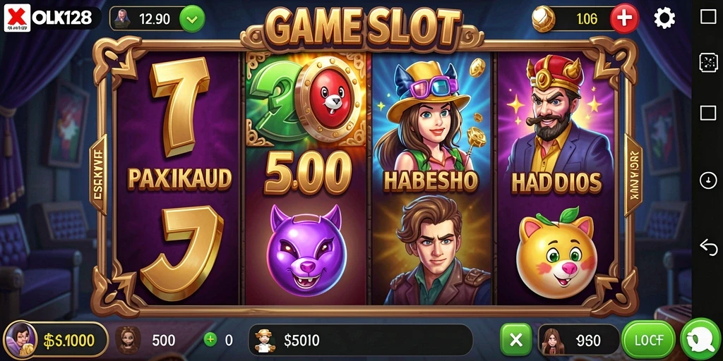 Screenshot gameplay yang menggambarkan keseruan permainan Slot.
