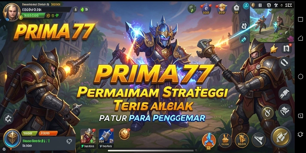 Tampilan gameplay mendebarkan dari PRIMA77 yang penuh strategi.