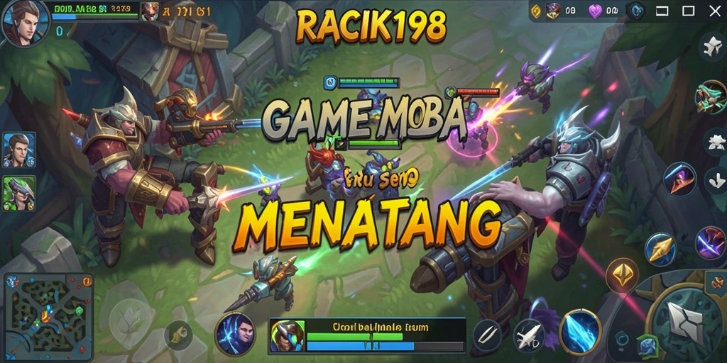 Tampilan gameplay seru dan memukau dalam RACIK198.
