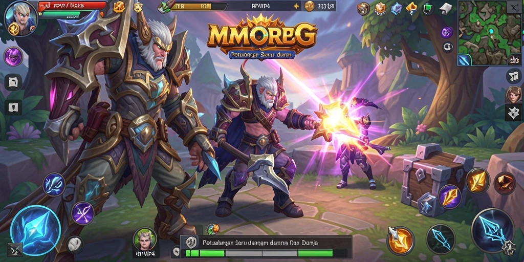 Tampilan gameplay seru dan menawan dalam RPVIP4 yang memukau.