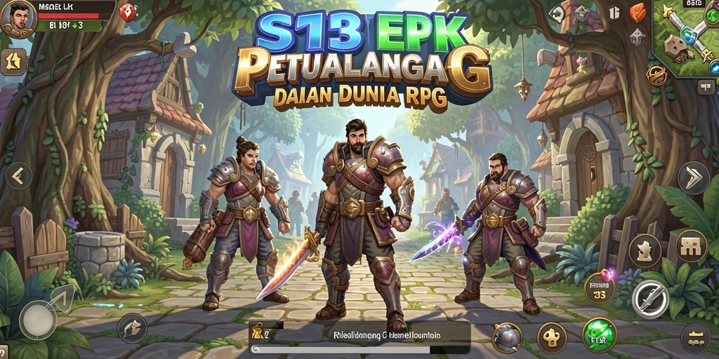 Tangkapan layar S13 menampilkan pertarungan epik dalam dunia RPG yang mengesankan.