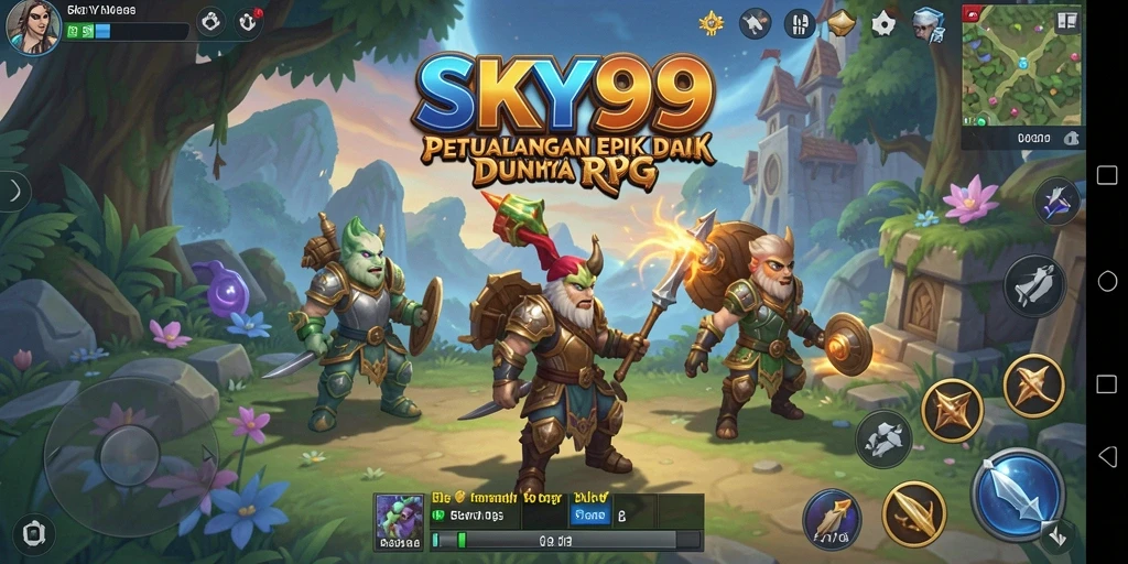Tampilan gameplay RPG yang mendebarkan dan penuh strategi.