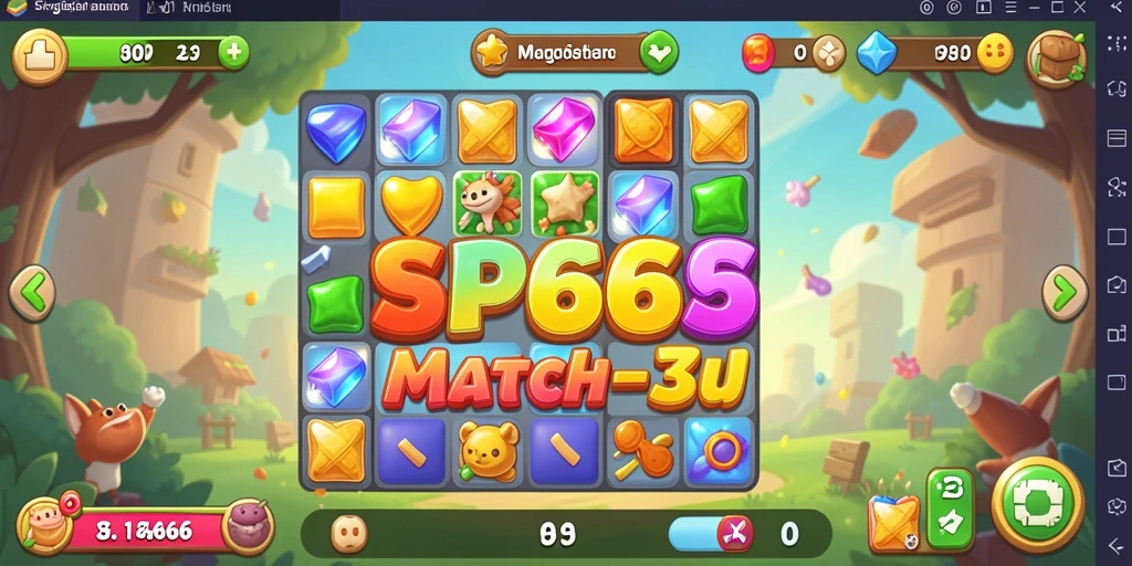 Tampilan gameplay SP666 yang penuh warna dan mendebarkan.