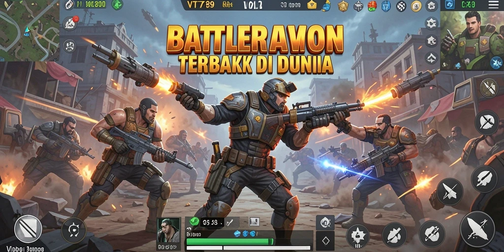 Tampilan menegangkan pertandingan Battle Royale di VT789.