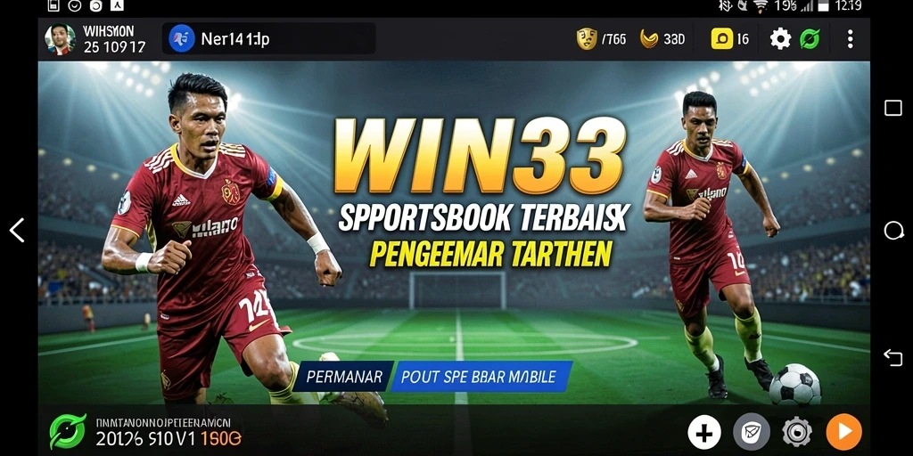 Screenshot WIN33 menampilkan antarmuka taruhan yang menarik dan informatif.